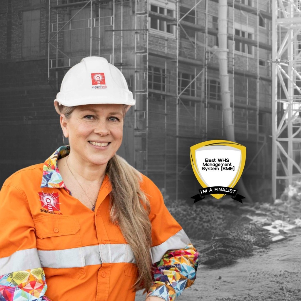 Monica Toews Brown from Red Insight, recognised as a finalist for Best WHS Management System (SME) at the Hunter Safety Awards 2026